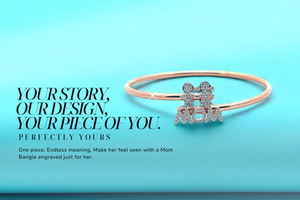 18K Gold Diamond Personalized jewellery: Wear Your Story with Piece of You