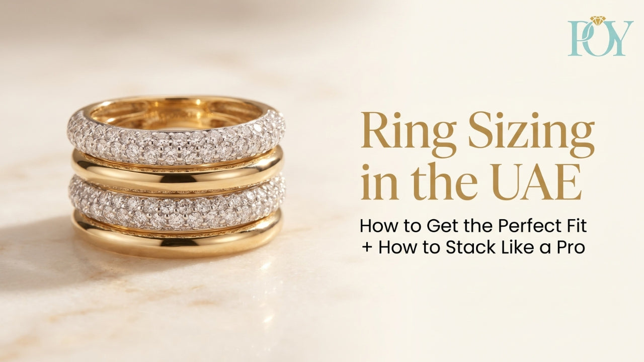 Ring Size Guide UAE 2026 | How to Measure & Stack Rings