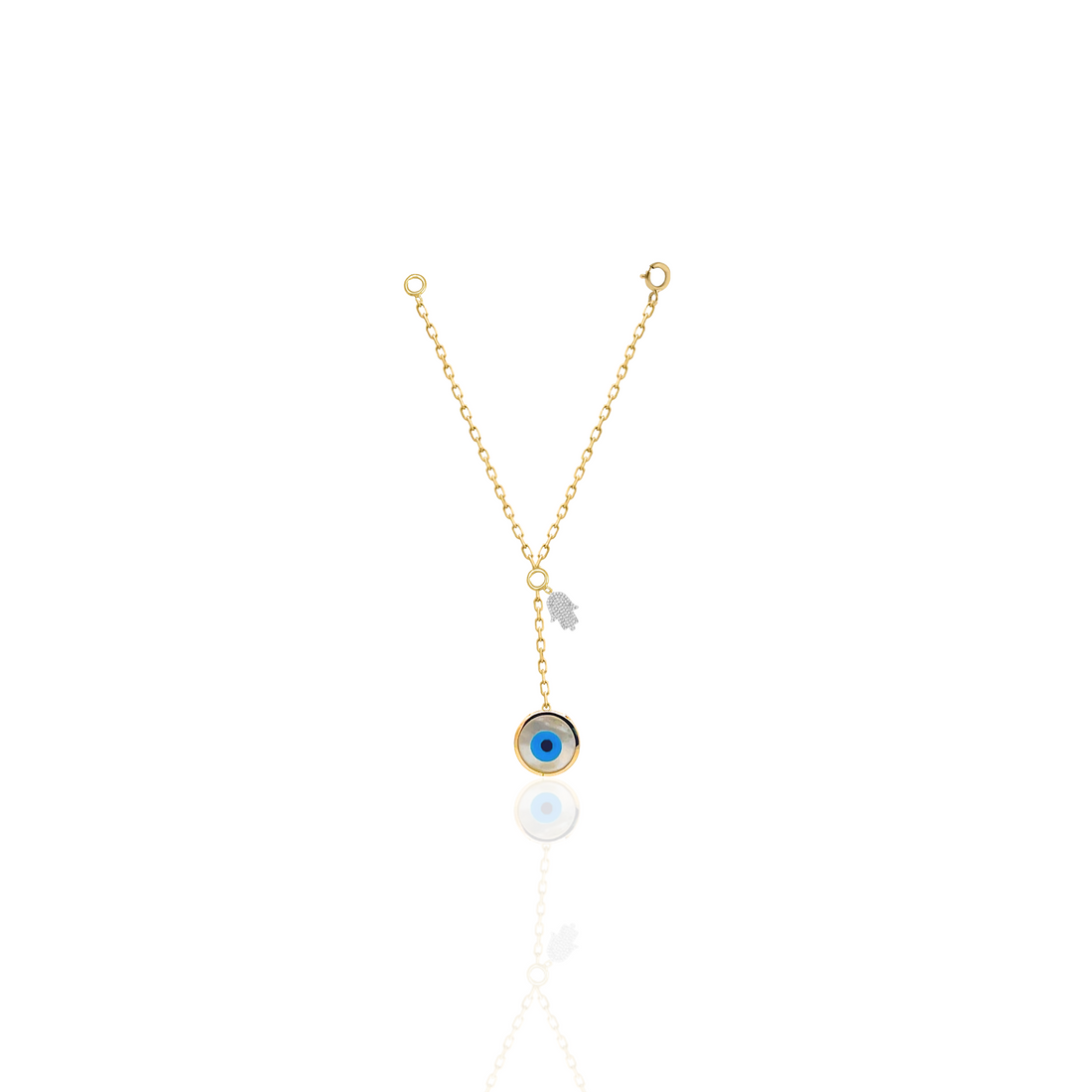 Protection Round Evil Eye Watch Charm