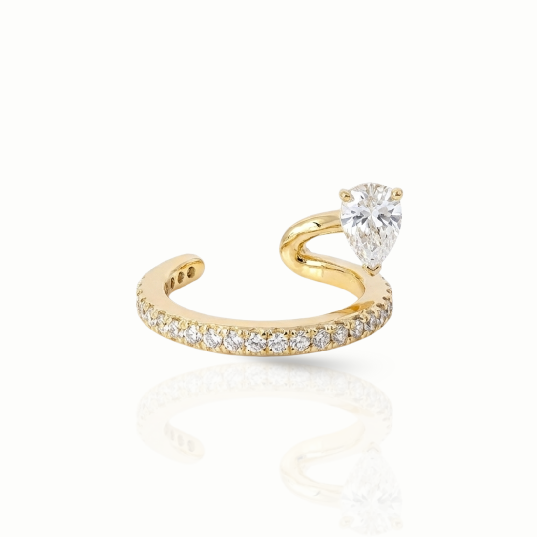 Timeless essentials Floating Diamond Ear Cuff