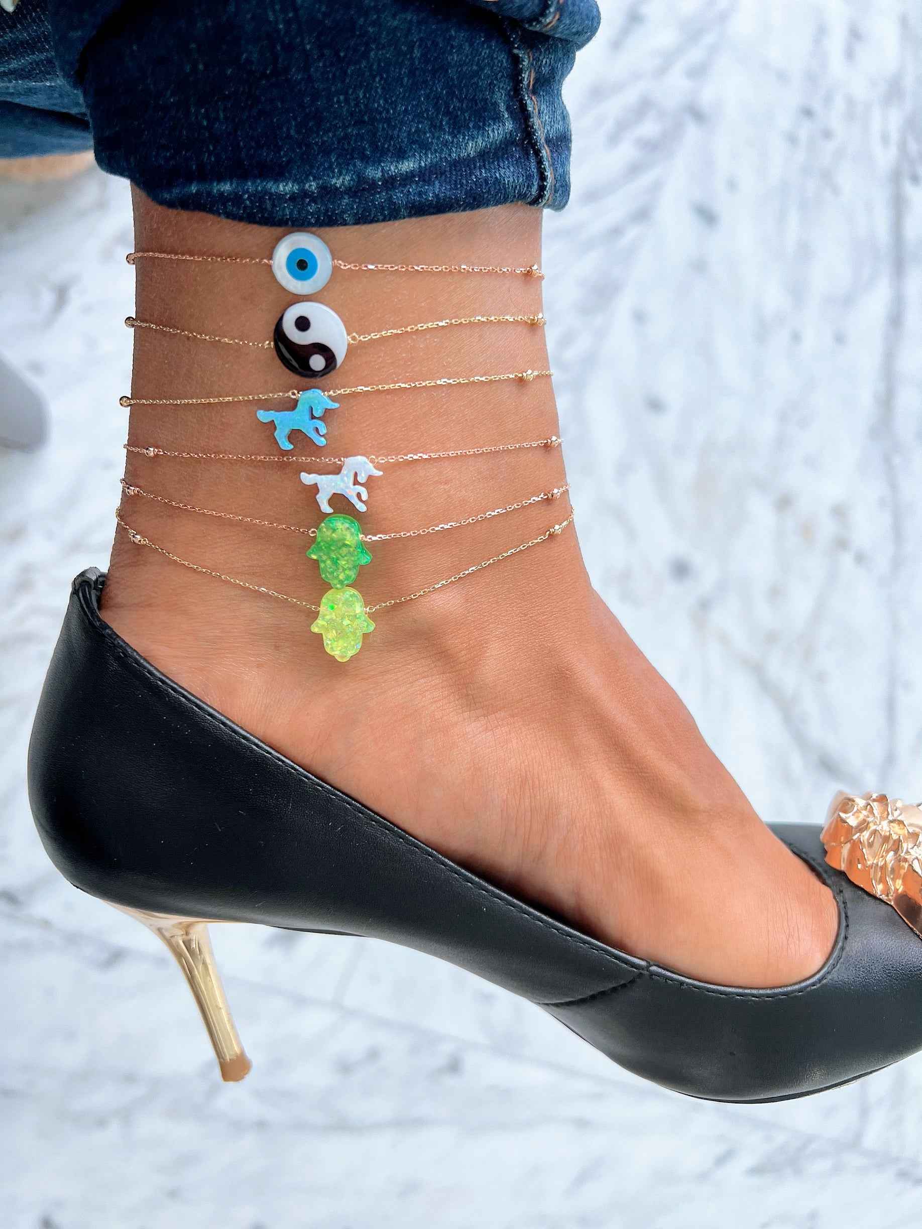Timeless essentials Charms Anklet