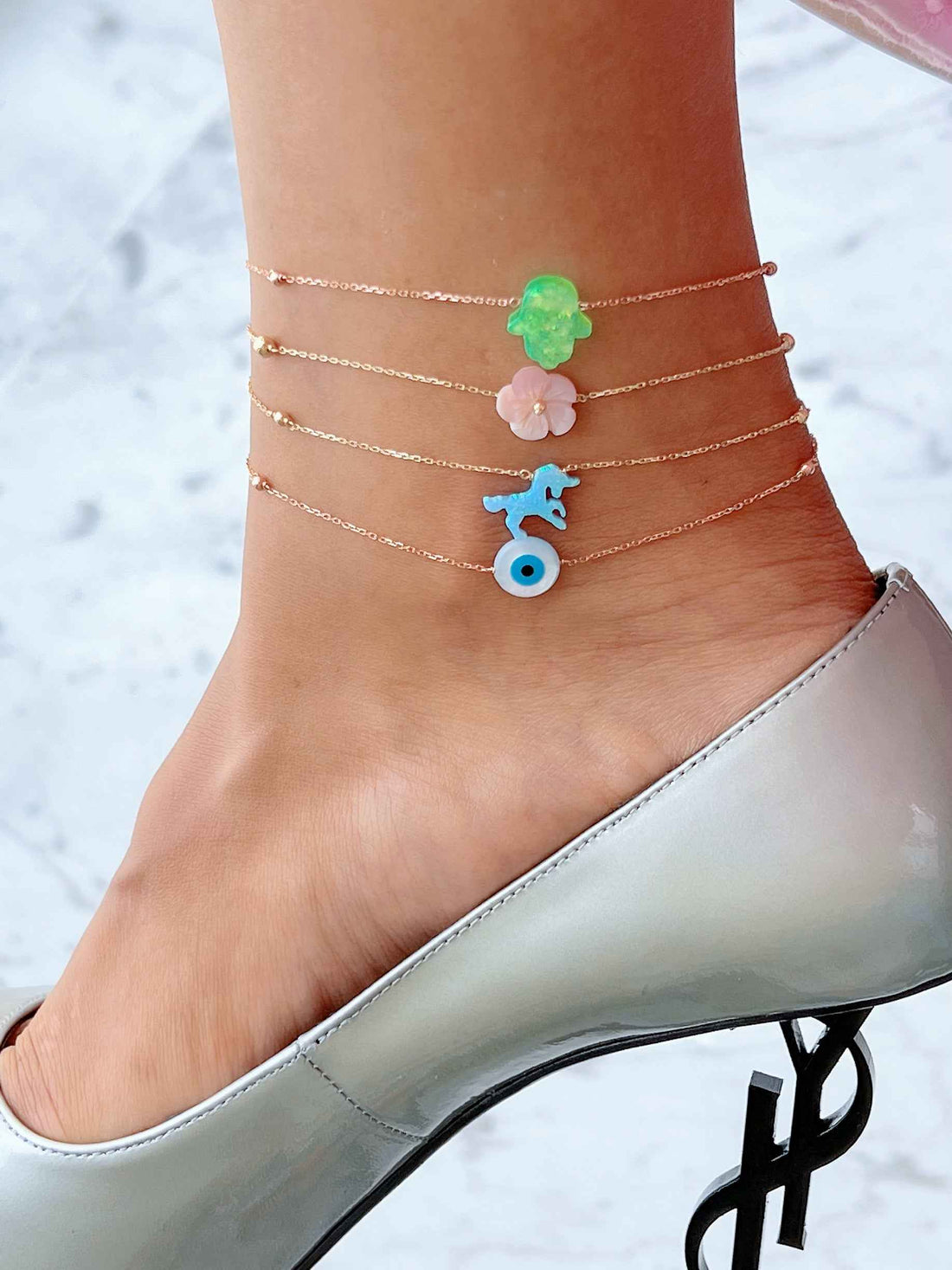Timeless essentials Charms Anklet