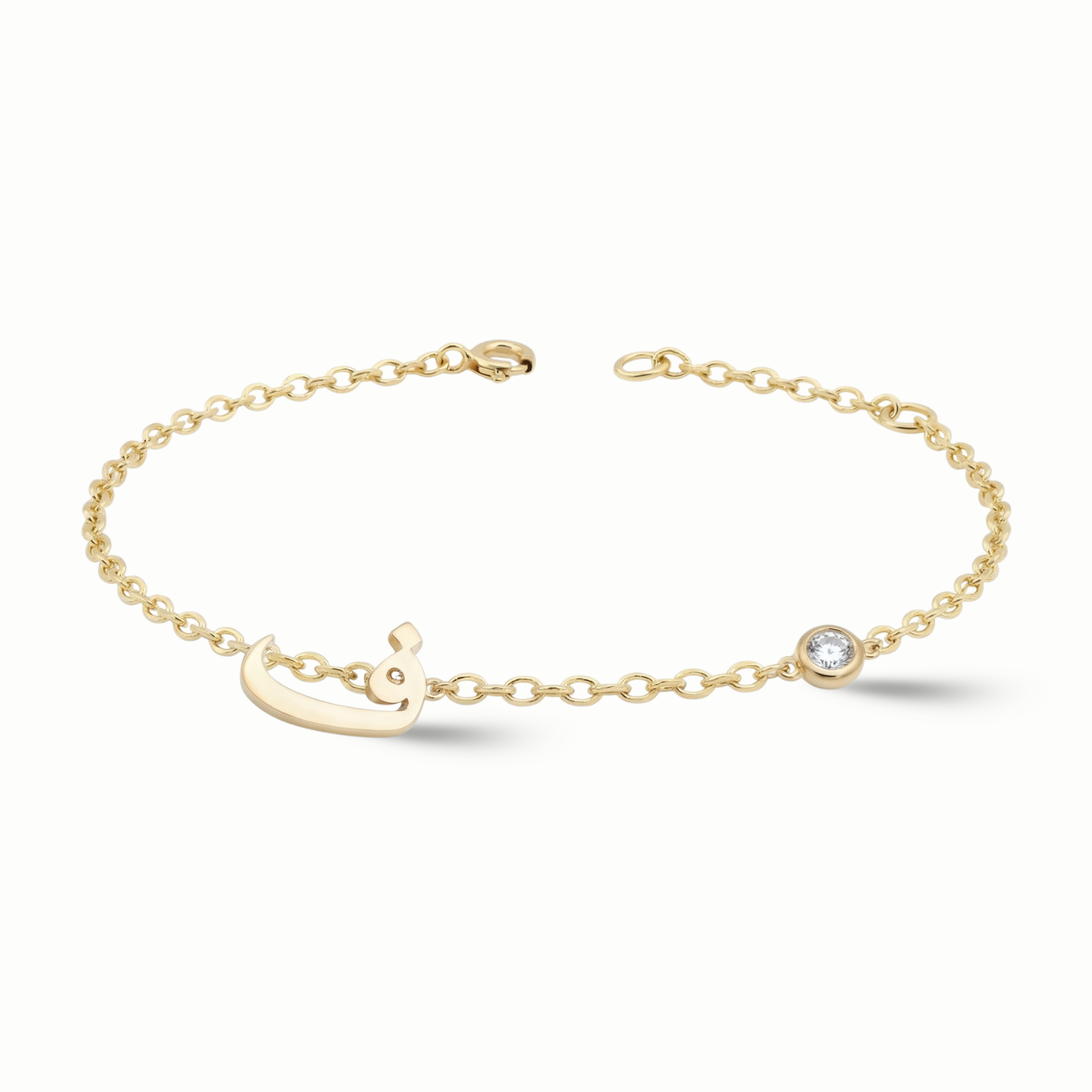 Amara One Initial BirthStone Bracelet