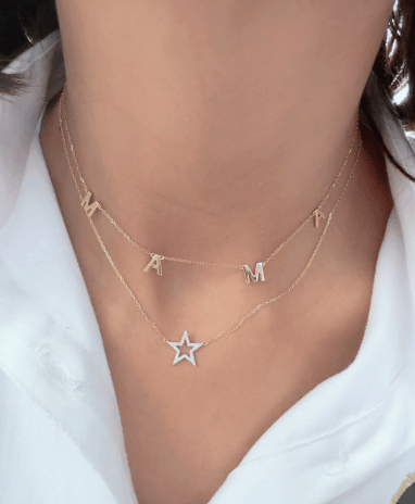 Timeless essentials Diamond Star or Heart Necklace