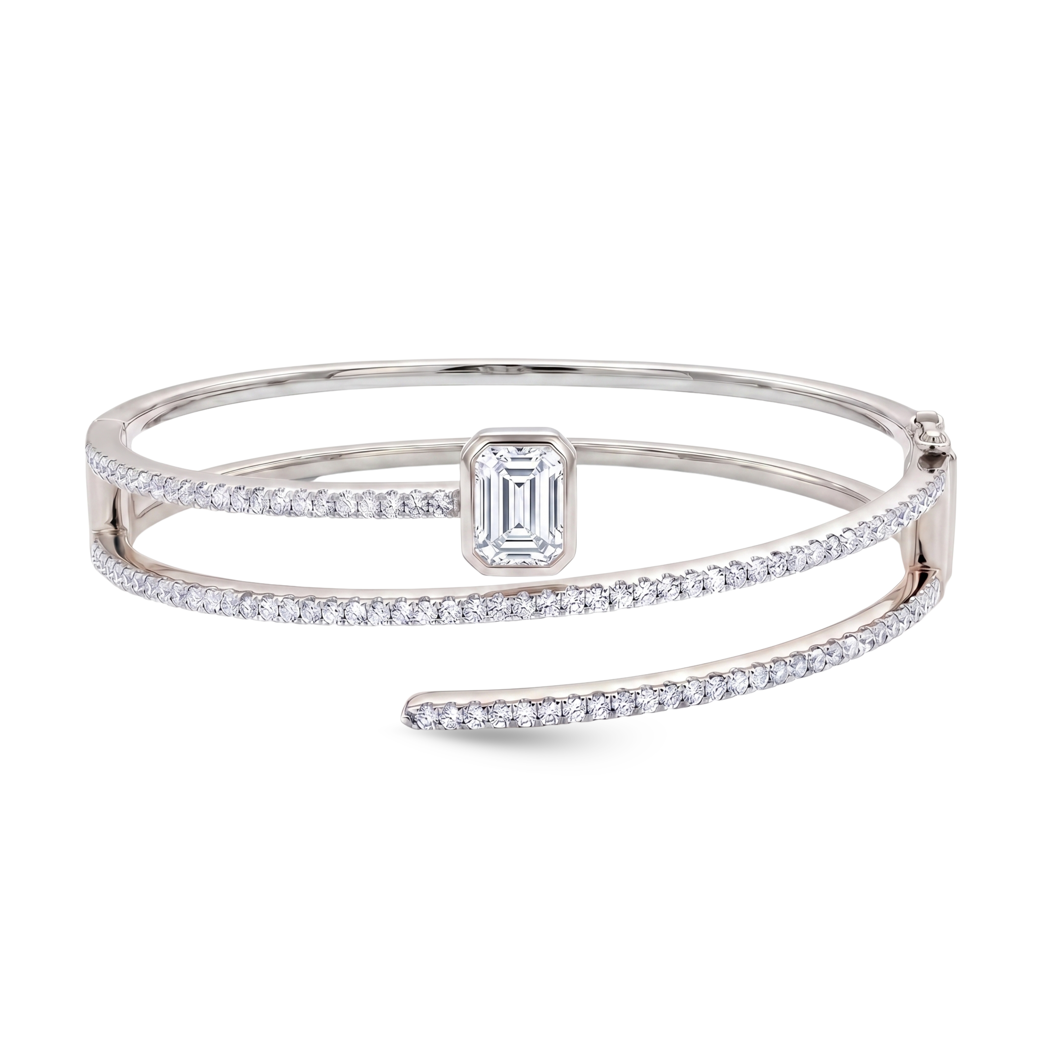 Luxury edit Fancy Shape Statement Bangle