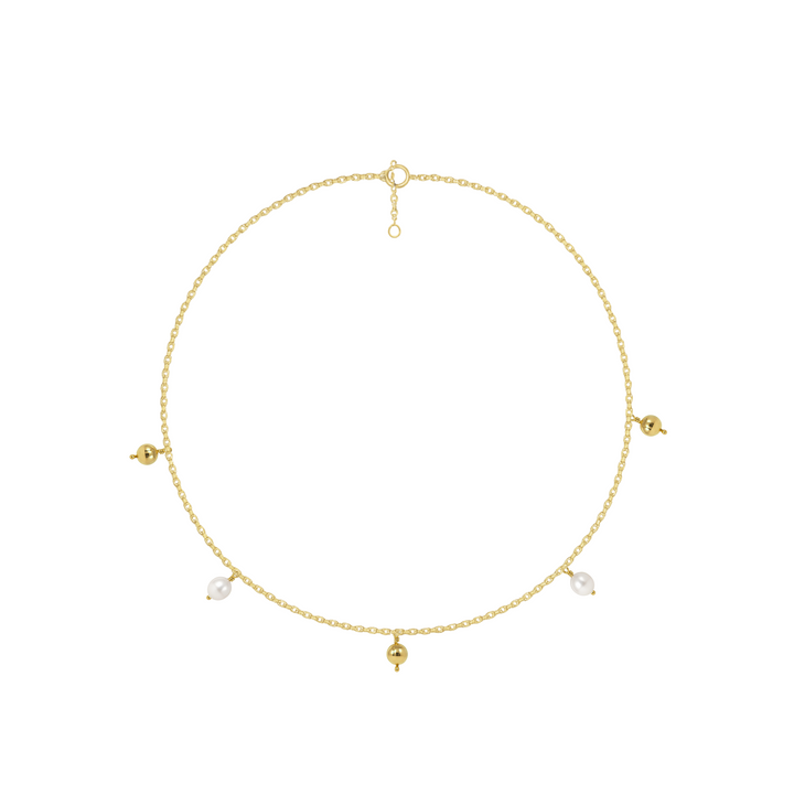 Timeless essentials Pearl Drops Anklet
