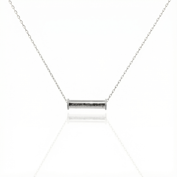 Zeeana Engraving Diamond Necklace