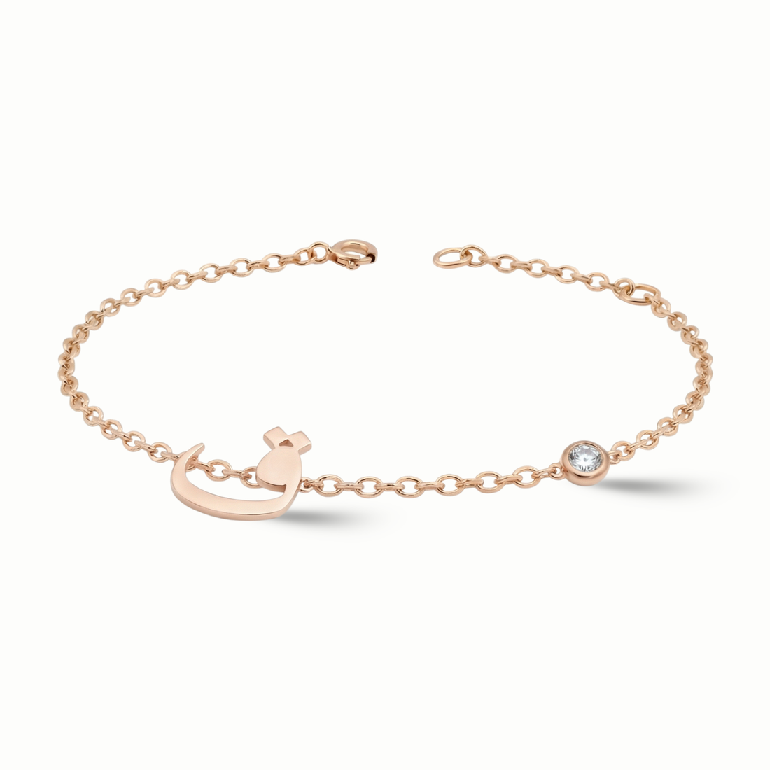 Amara One Initial BirthStone Bracelet