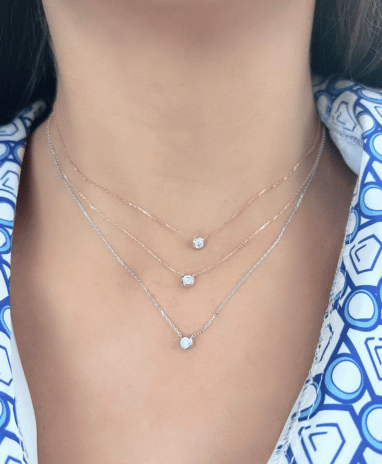 Timeless essentials Single Solitaire Necklace