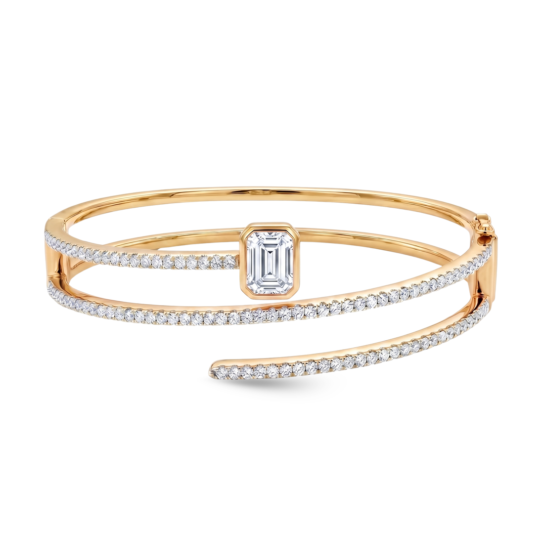 Luxury edit Fancy Shape Statement Bangle