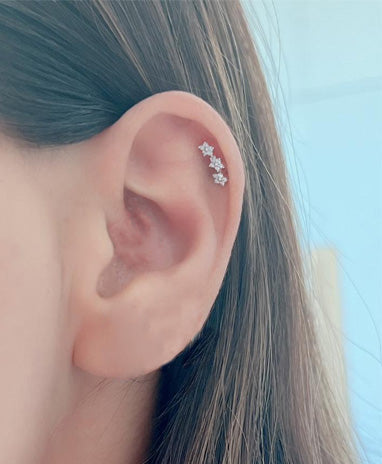 Timeless essentials 3 Flower Earring