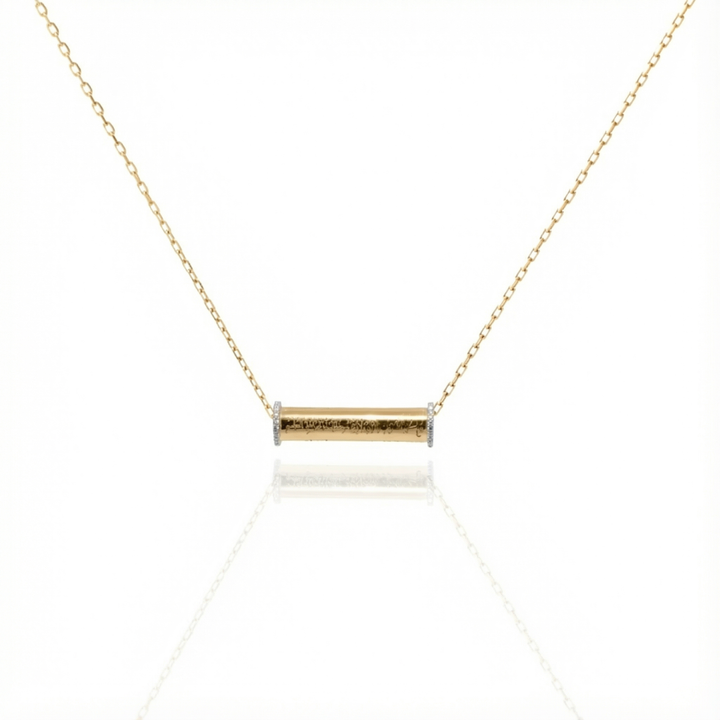 Zeeana Engraving Diamond Necklace