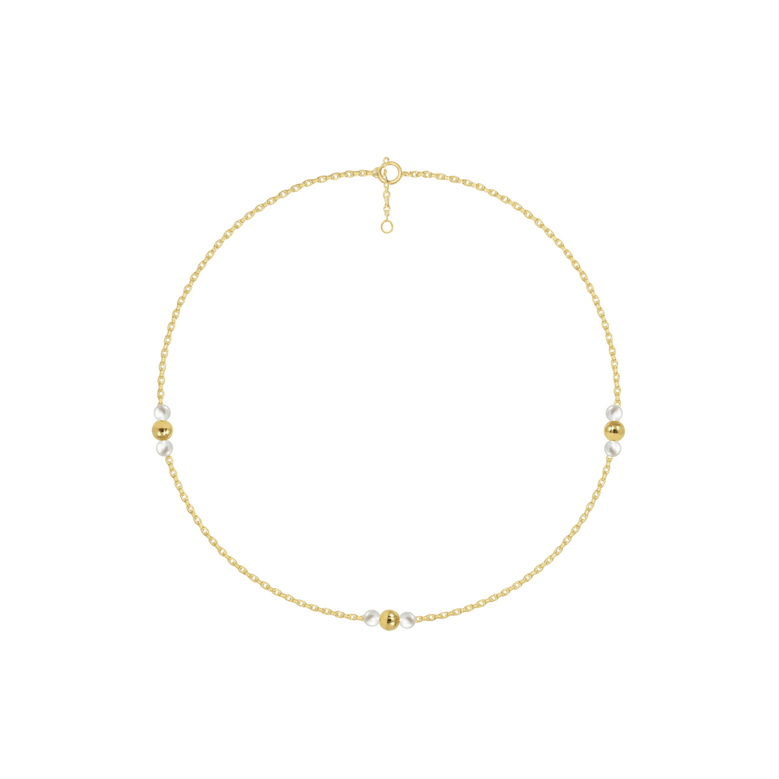 Timeless essentials Pearl Drops Anklet
