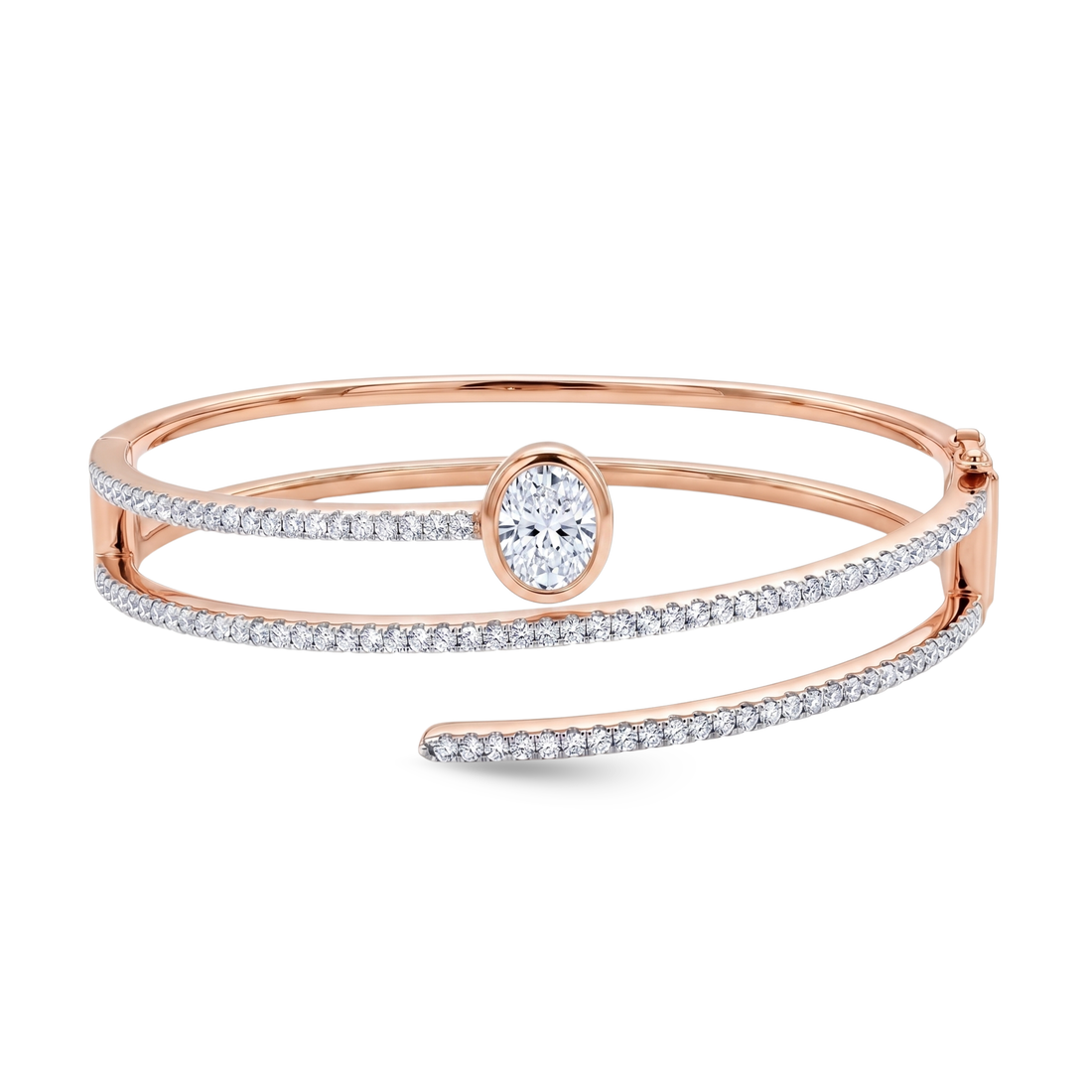 Luxury edit Fancy Shape Statement Bangle