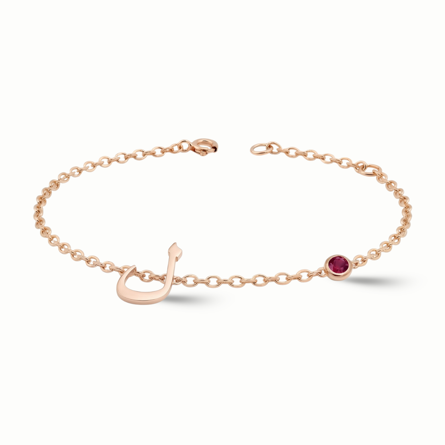 Amara One Initial BirthStone Bracelet