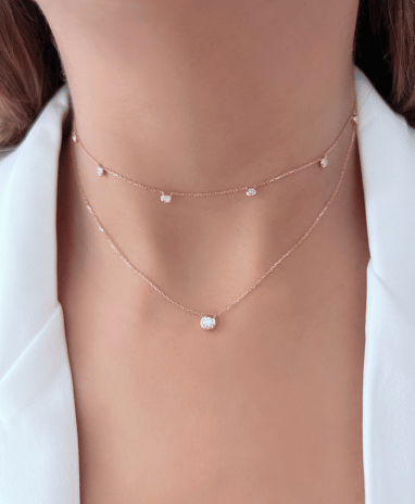 Timeless essentials Single Solitaire Necklace