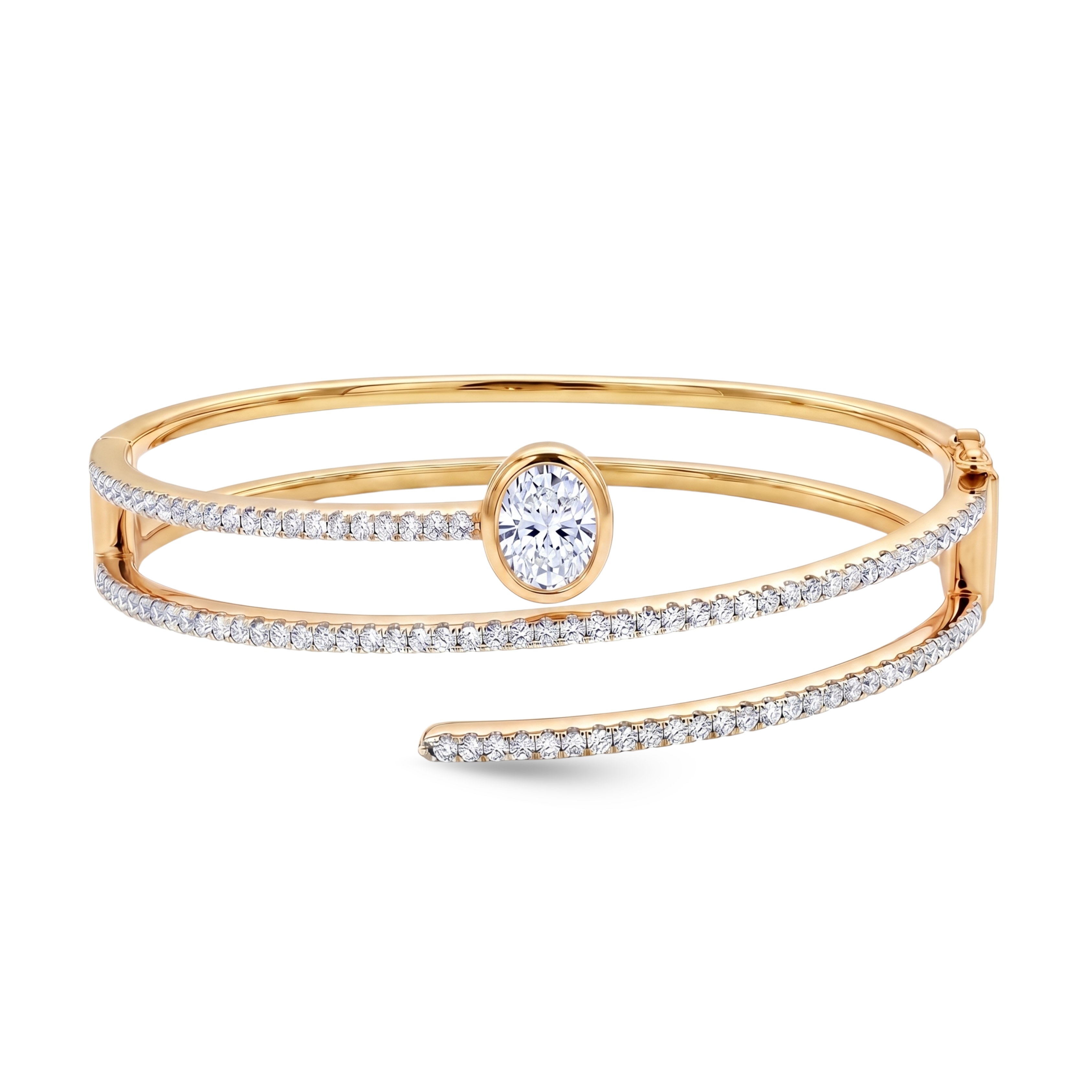 Luxury edit Fancy Shape Statement Bangle