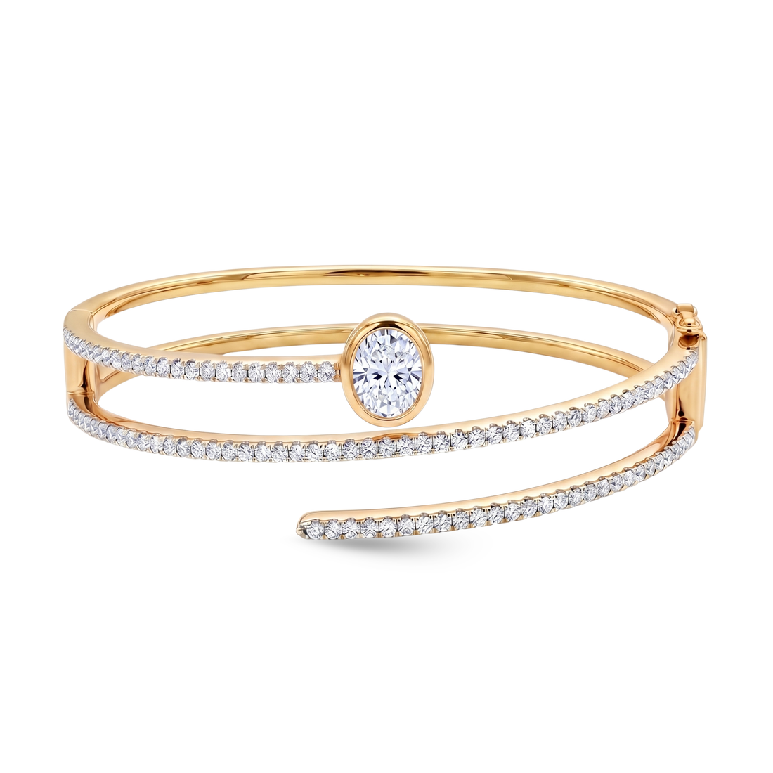 Luxury edit Fancy Shape Statement Bangle