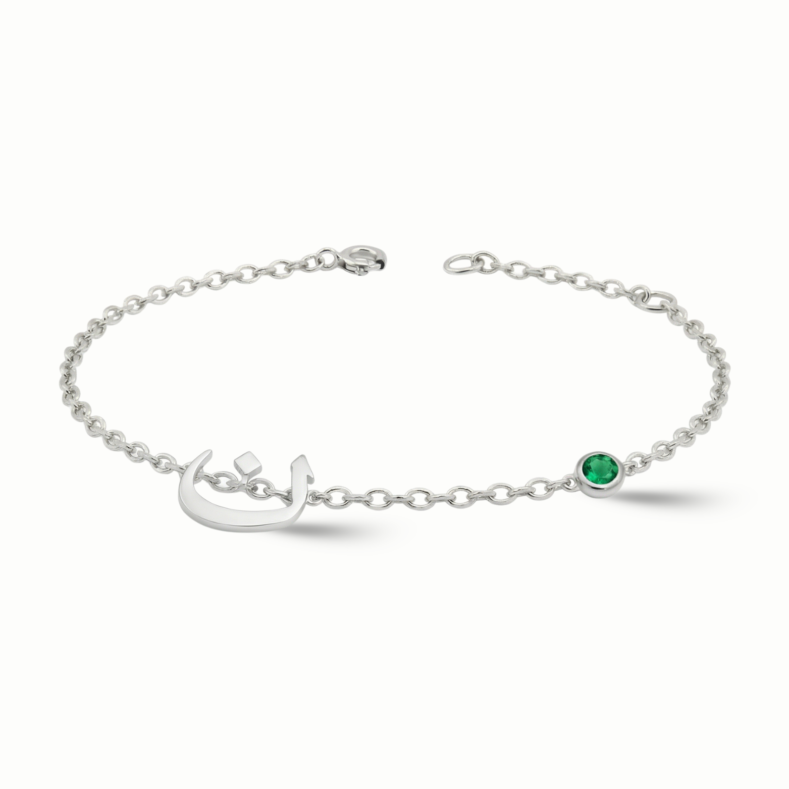 Amara One Initial BirthStone Bracelet