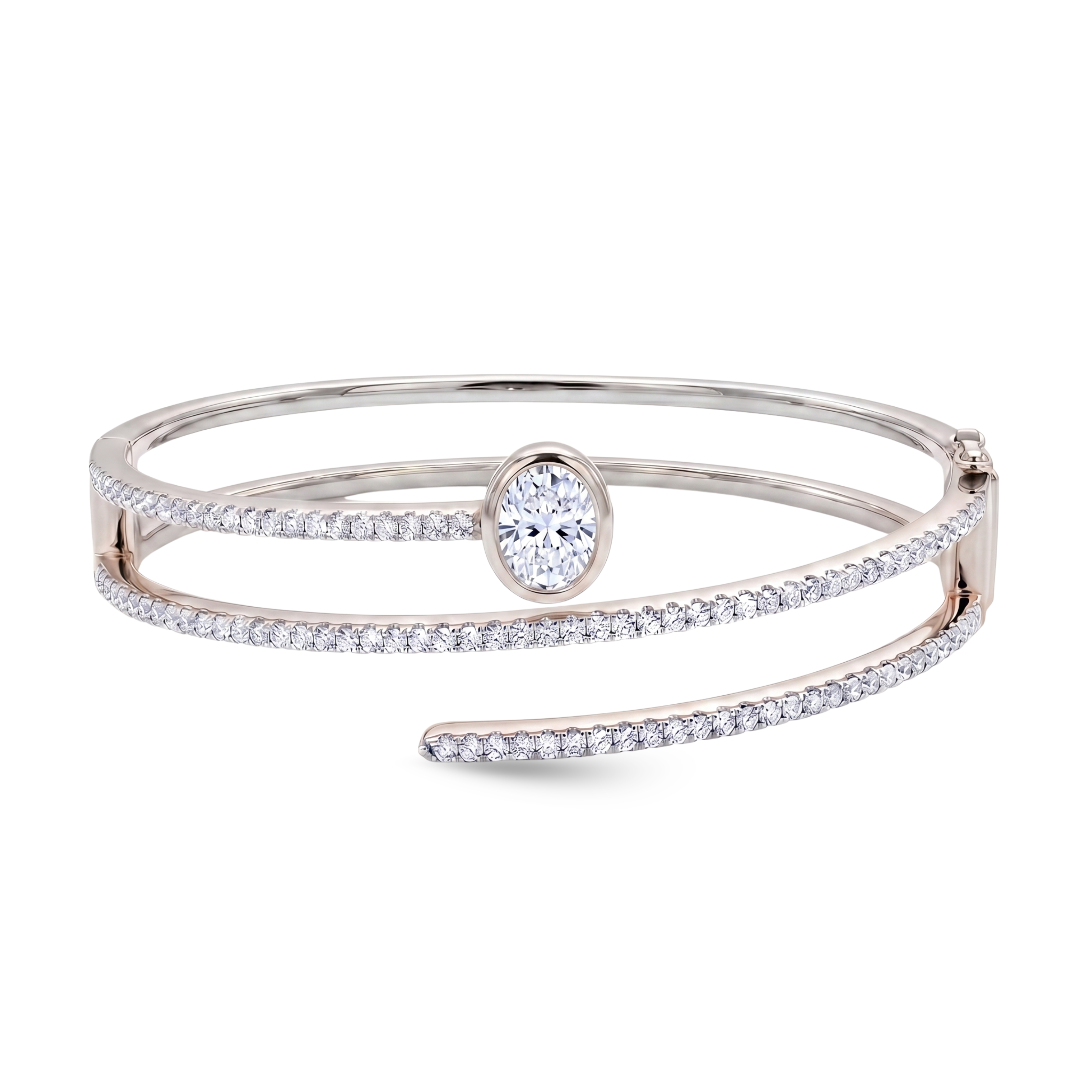 Luxury edit Fancy Shape Statement Bangle