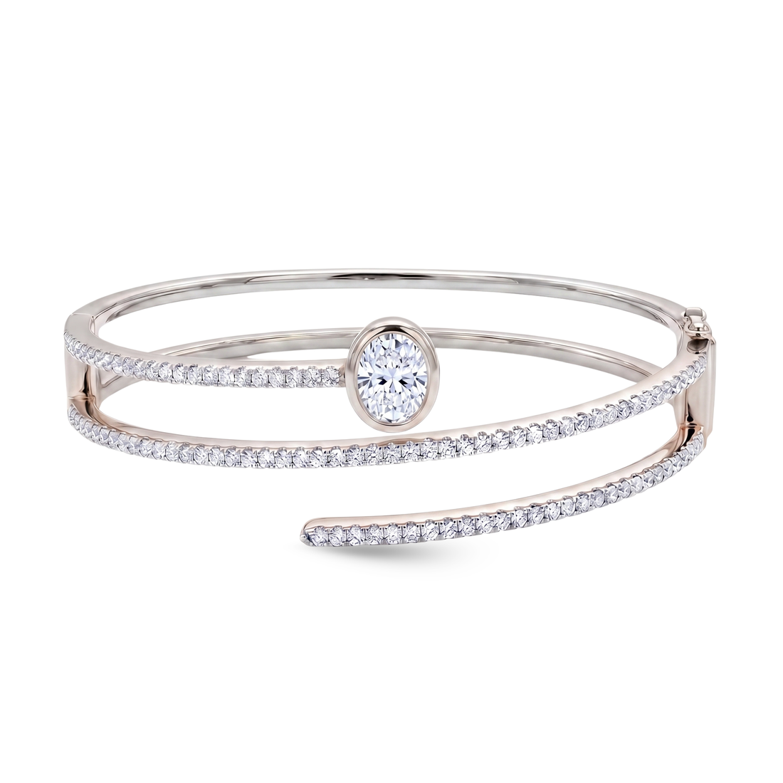 Luxury edit Fancy Shape Statement Bangle