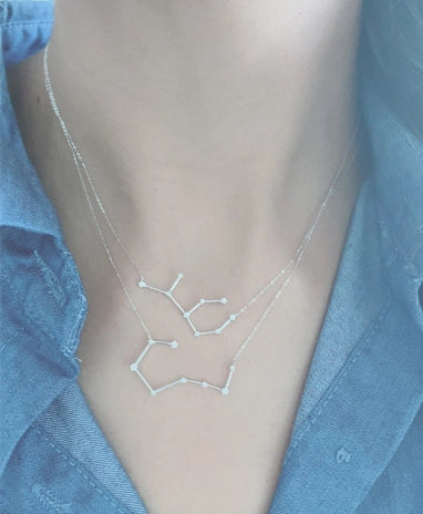 Zodiac Constellation Diamond Necklace - PieceOfYou