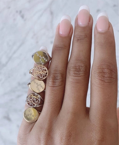Zodiac Constellations Pinky Ring - PieceOfYou