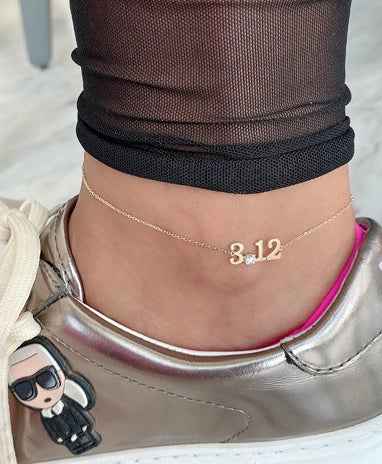 Zeeana Date Anklet