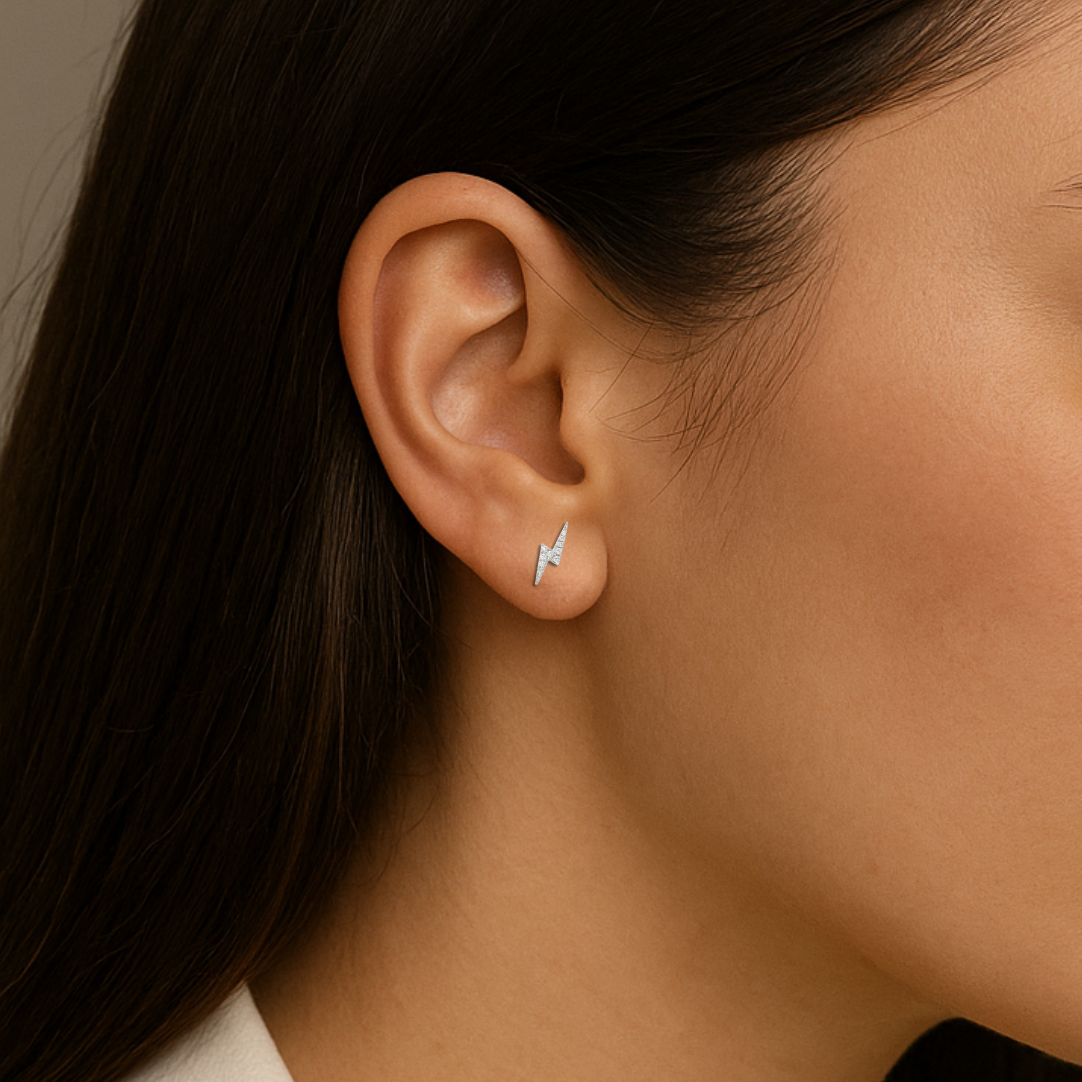 Timeless essentials Lightning Ear Studs