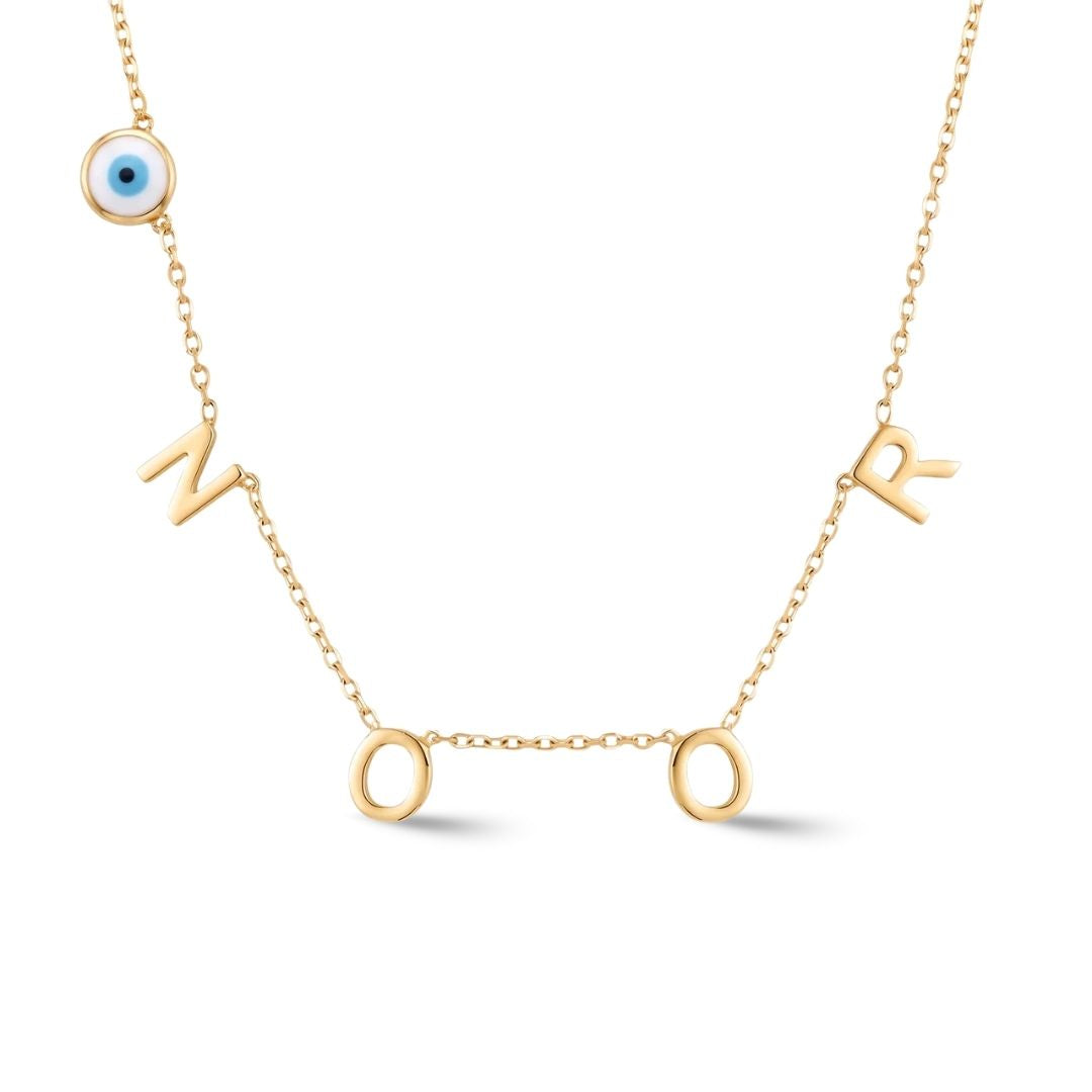 Zeeana Spaced Out Initial Necklace