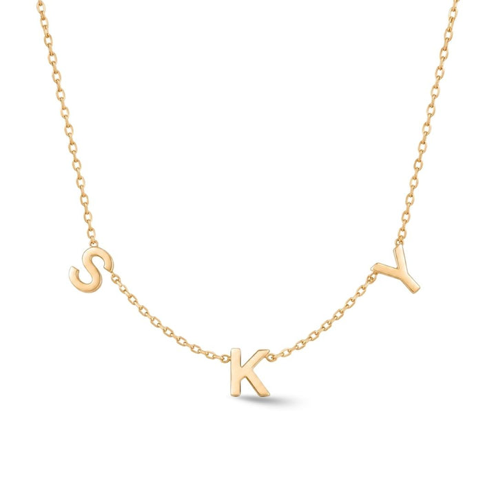 Zeeana Spaced Out Initial Necklace
