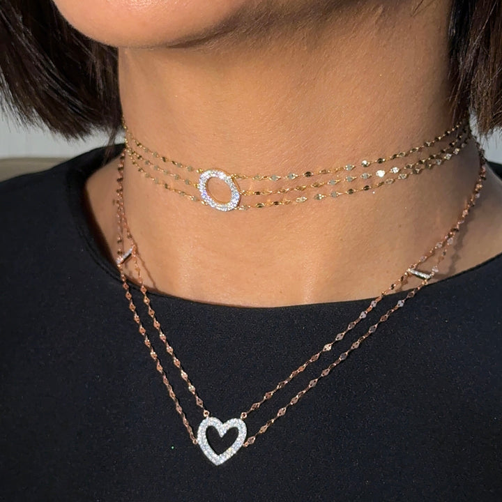 Aurelia Halo Triple-Strand Choker