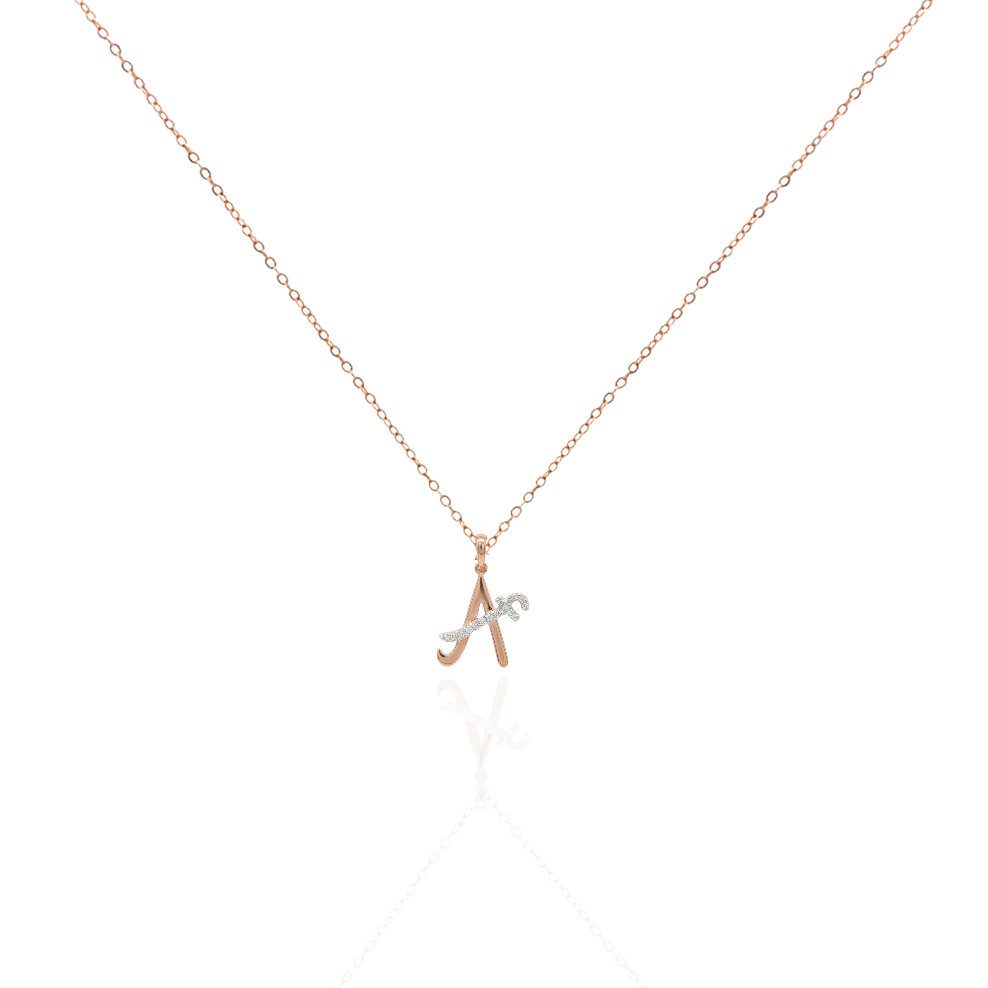 Zeeana Two Alphabet Combo Necklace