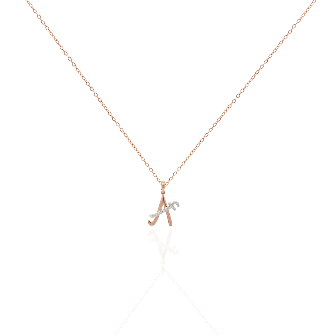 Zeeana Two Alphabet Combo Necklace