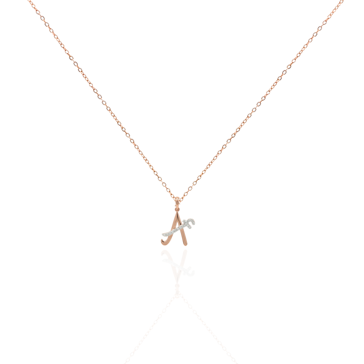 Zeeana Two Alphabet Combo Necklace