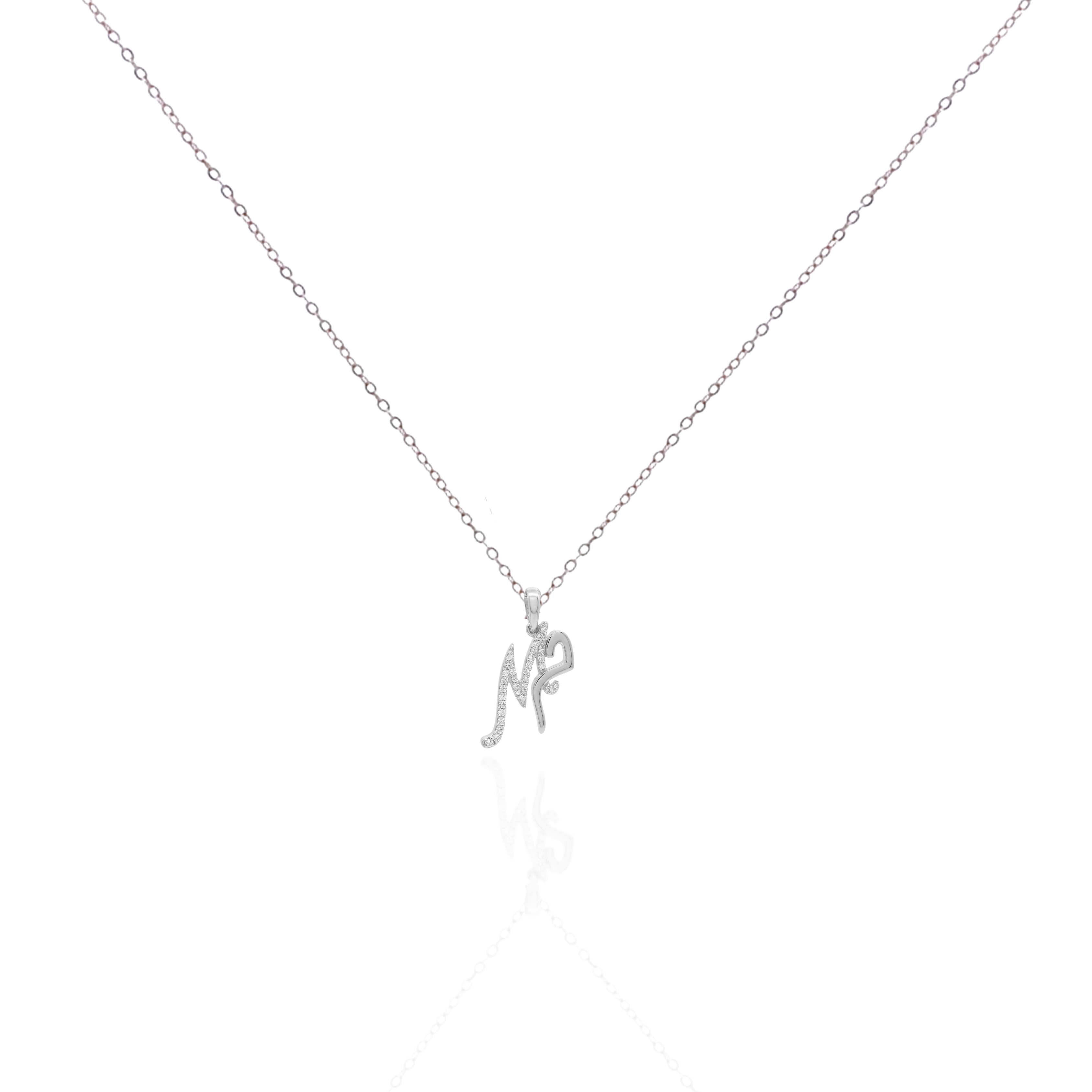 Zeeana Two Alphabet Combo Necklace