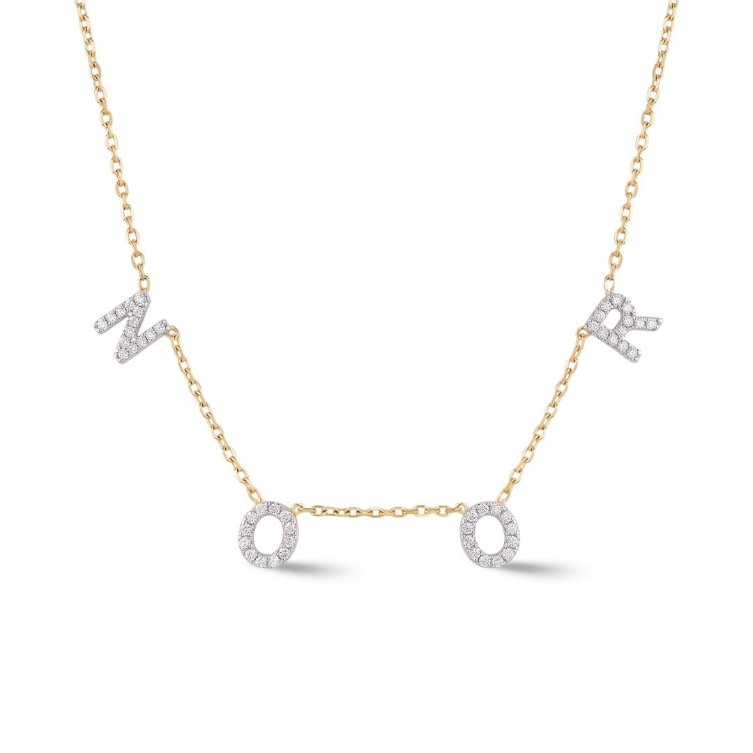 Zeeana Spaced Out Initial Necklace