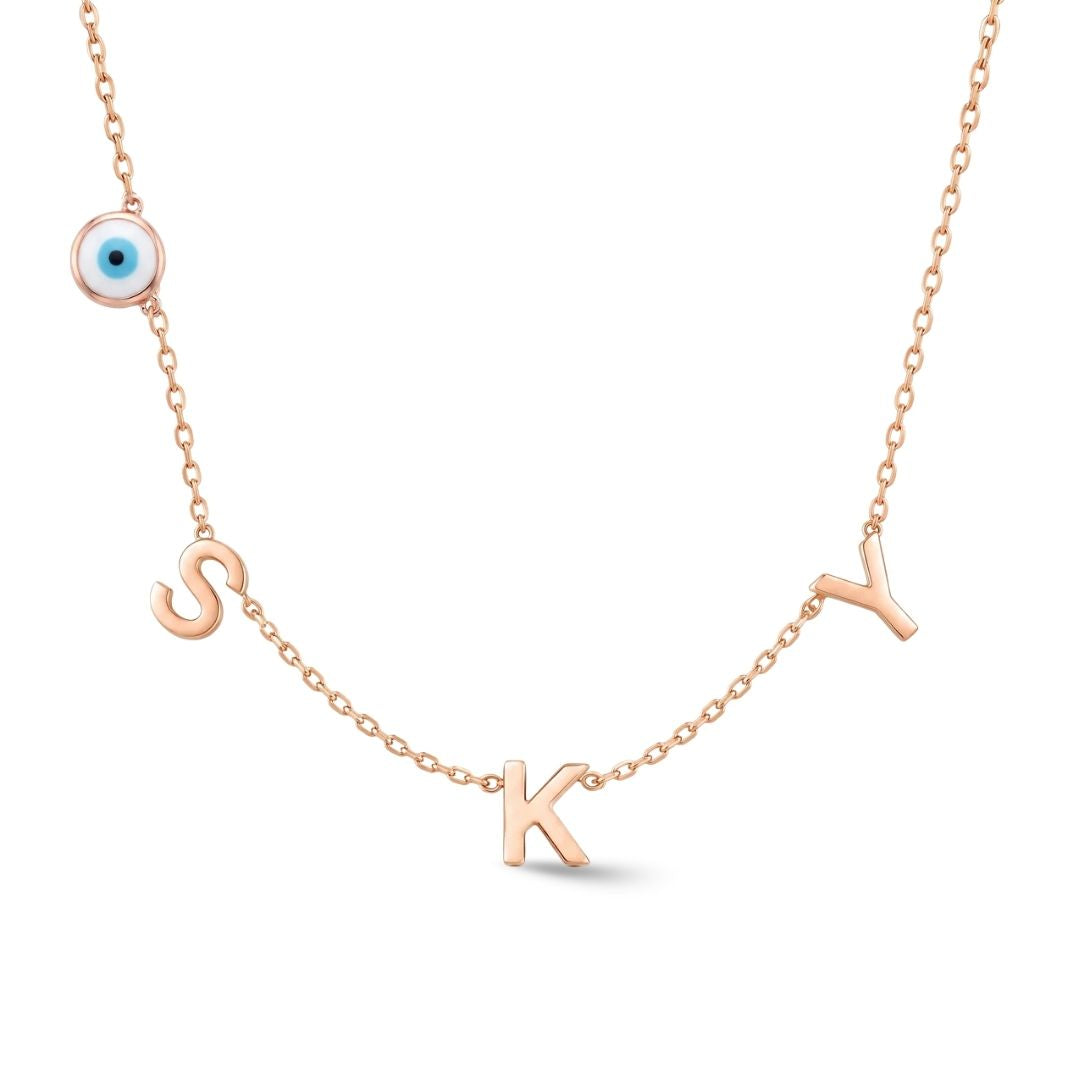 Zeeana Spaced Out Initial Necklace