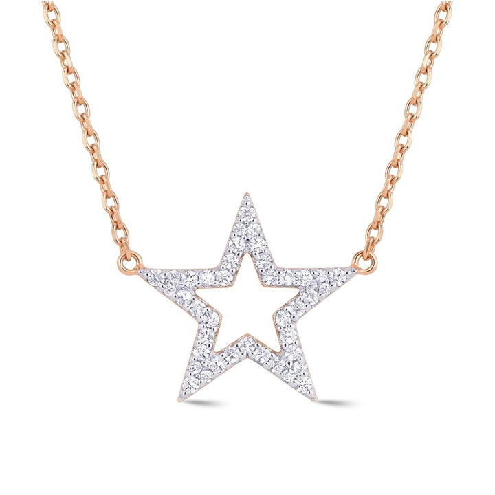 Timeless essentials Diamond Star or Heart Necklace