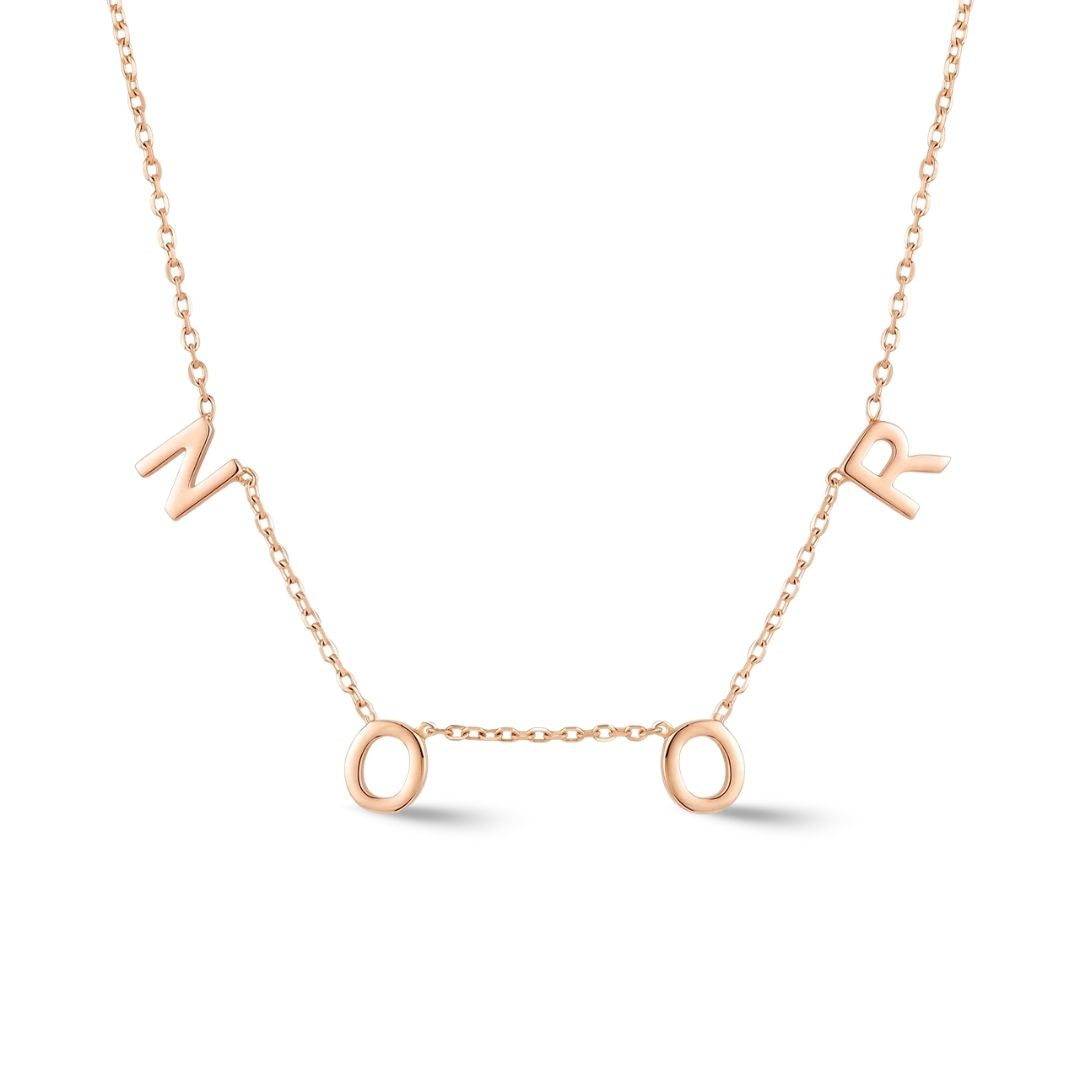 Zeeana Spaced Out Initial Necklace