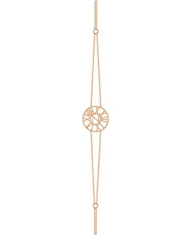 Zeeana Round Date Gold Bracelet