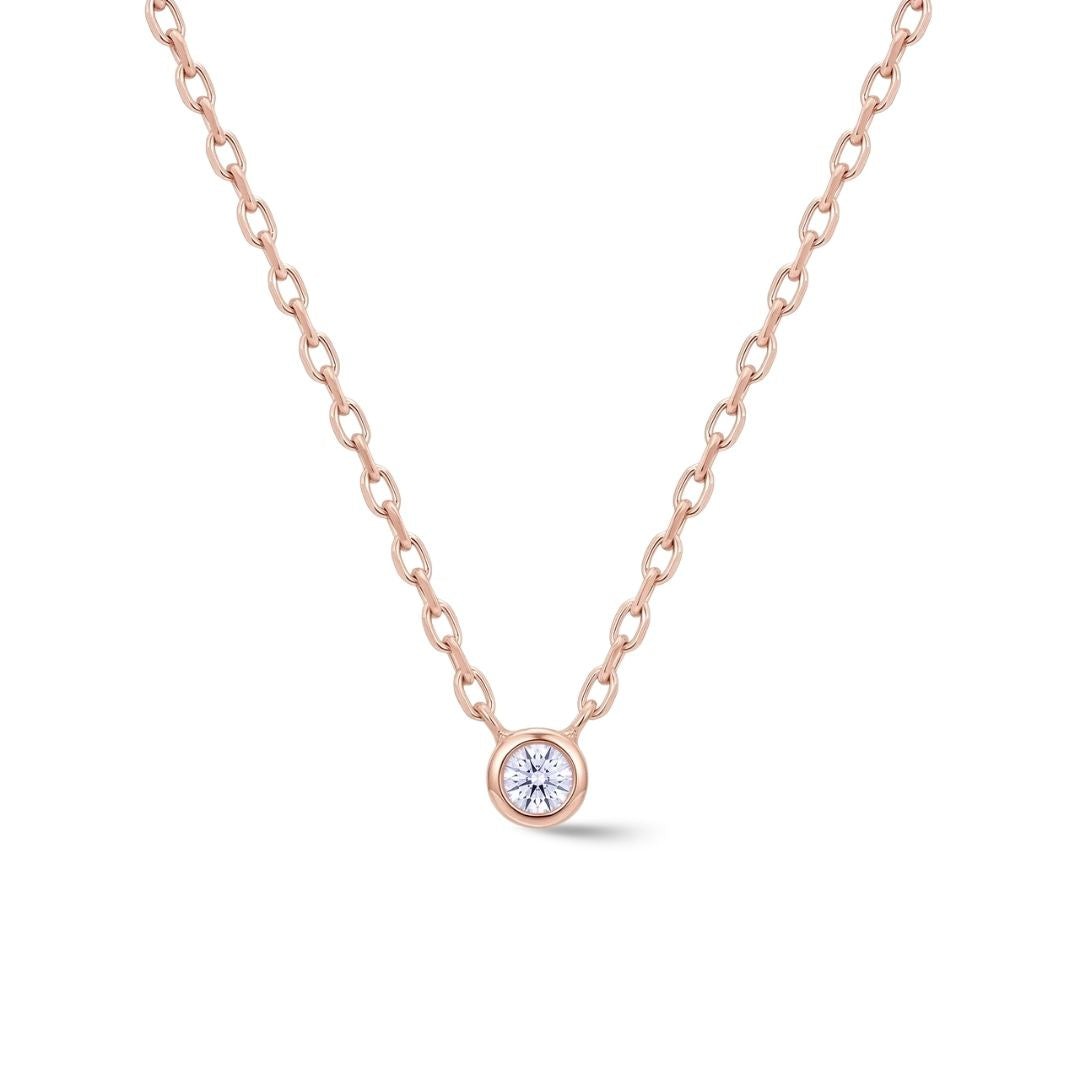 Timeless essentials Single Solitaire Necklace