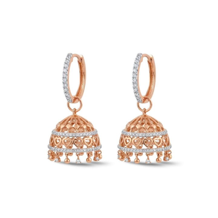 Seven Diamond Elegance Jhumka Earings