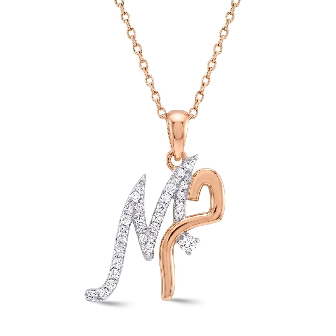 Zeeana Two Alphabet Combo Necklace