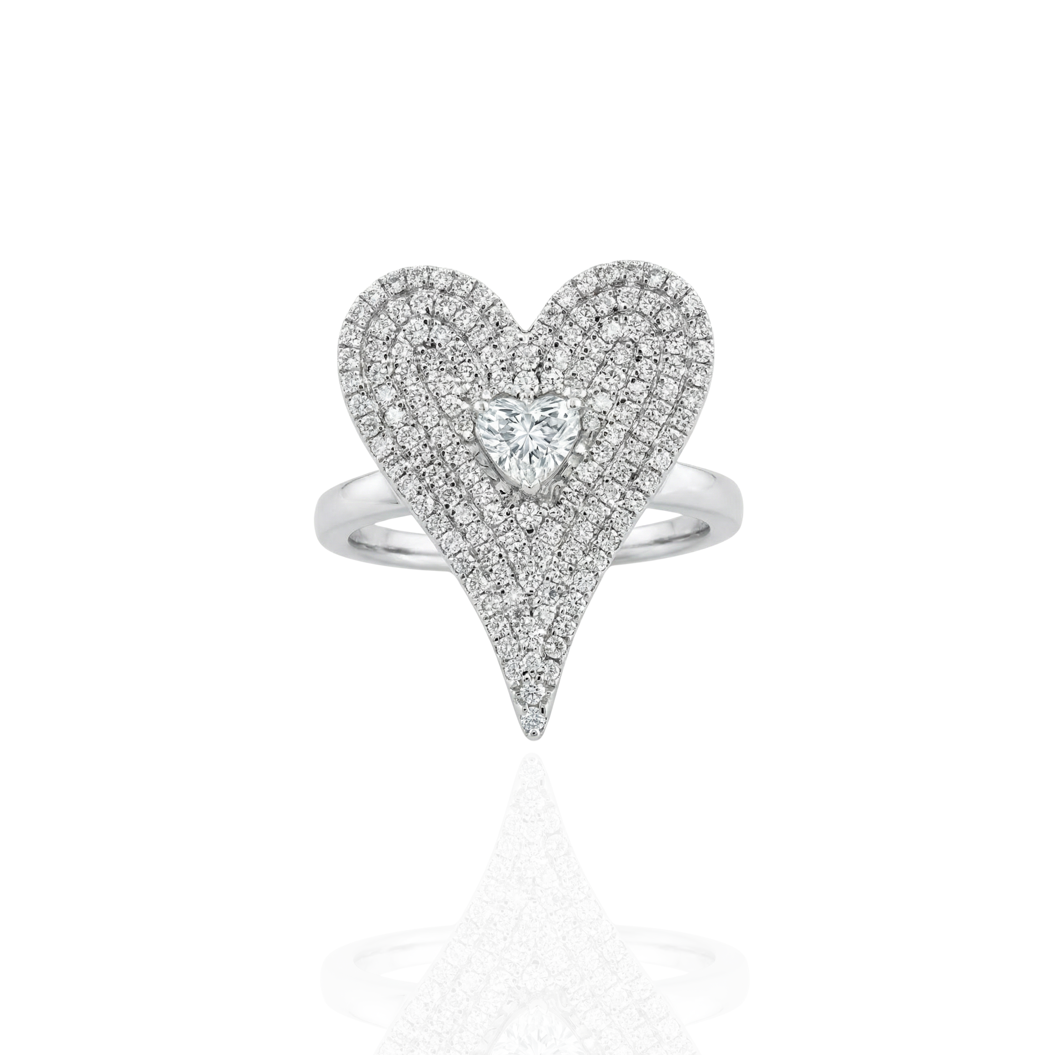 Amara Statement Heart Ring