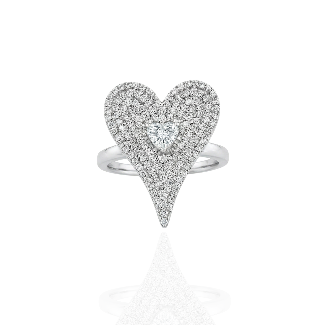 Amara Statement Heart Ring