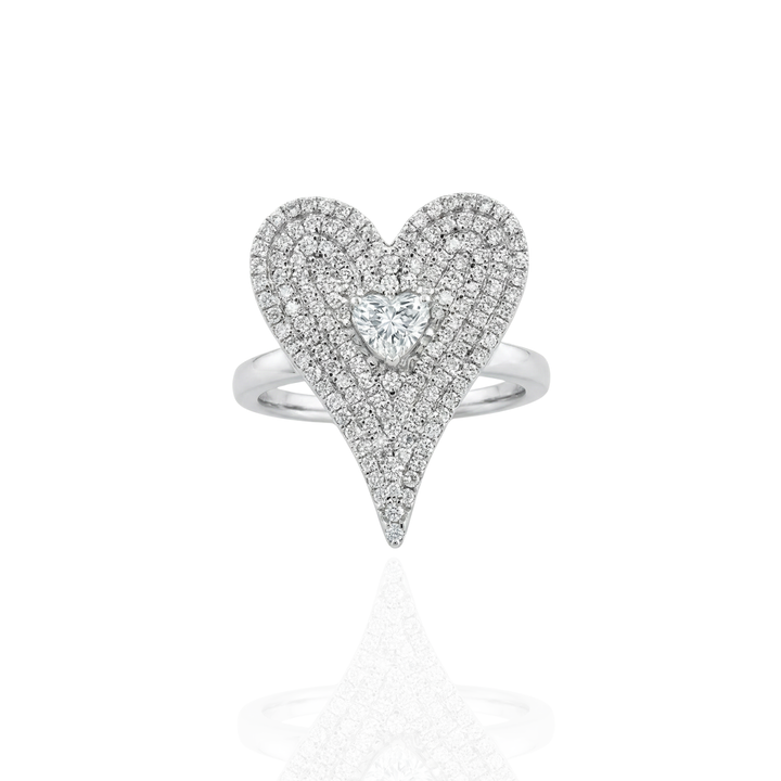 Amara Statement Heart Ring