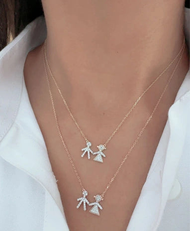 Zeeana Children's Diamond Necklace