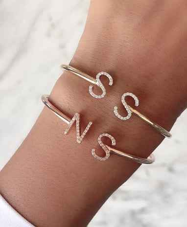 Amara Two Alphabets Bangle