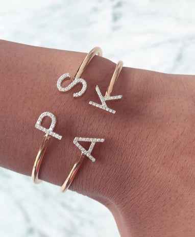 Amara Two Alphabets Bangle